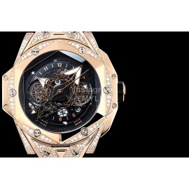 Hublot Big Bang Sang Bleu Ii Diamond Mechanical Watch Black