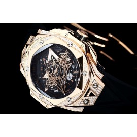 Hublot Big Bang Sang Bleu Ii Diamond Mechanical Watch Black