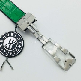 Hublot Hb Factory Green Strap Watch For Women