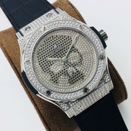 Hublot Wwf Factory Full Diamond Dial Watch