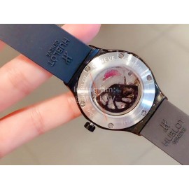 Hublot Fashion 36mm Dial Rubber Strap Watch For Women