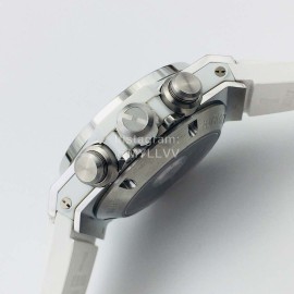 Hublot Hb Factory 45.5mm Dial Rubber Strap Mechanical Watch White