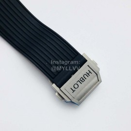 Hublot Hb Factory Diamond Rubber Strap Mechanical Watch For Men