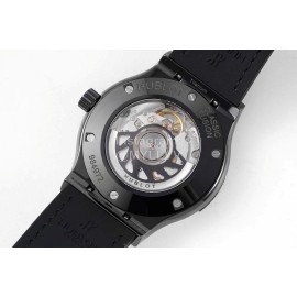 Hublot Ceramic Case Soft Strap Watch Black