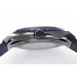 Hublot Ceramic Case Soft Strap Blue Dial Watch