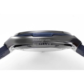 Hublot Ceramic Case Soft Strap Blue Dial Watch