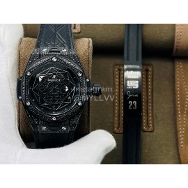 Hublot Hb Factory Big Bang Sang Bleu Series Watch Black