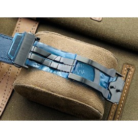 Hublot Hb Factory Big Bang Sang Bleu Series Navy Strap Watch