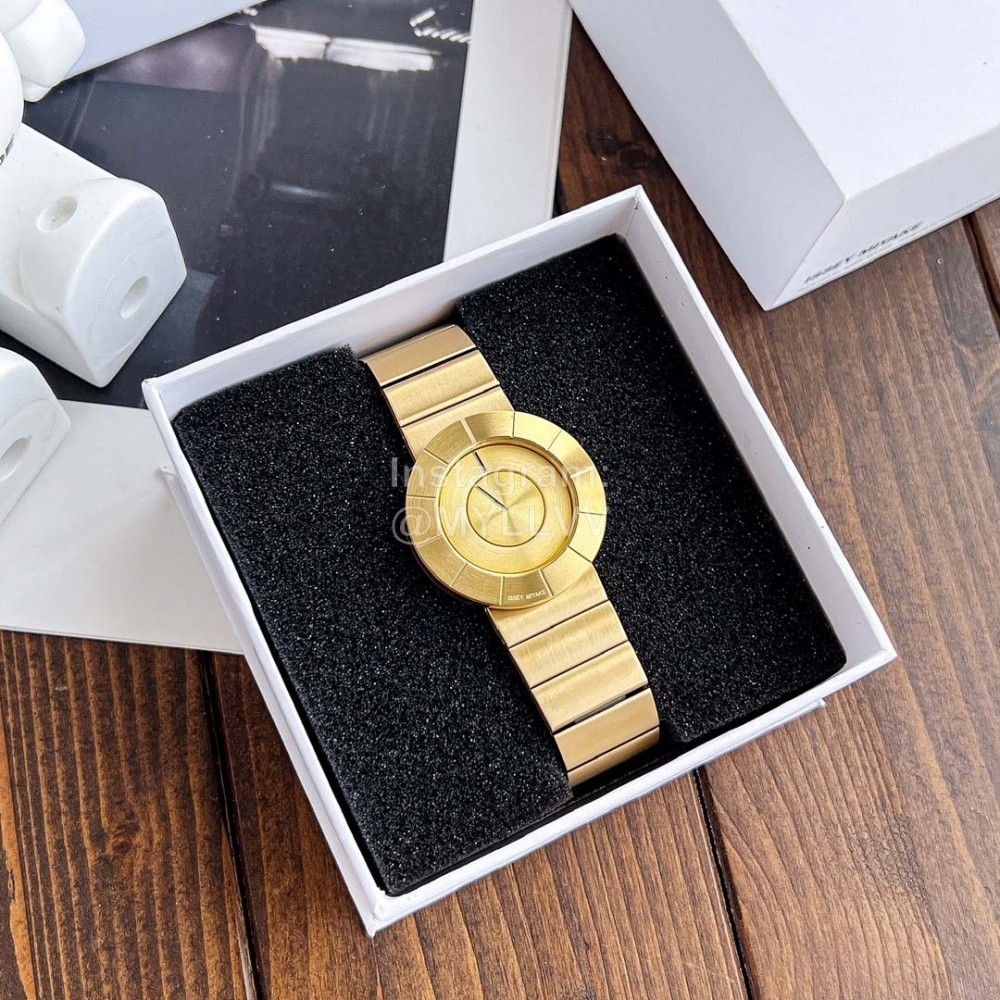 Issey Miyake 38mm Dial Watch Gold