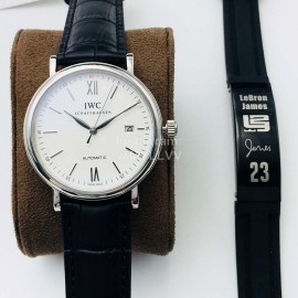 Iwc Iws Factory Leather Strap Sapphire Glass Watch