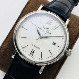 Iwc Iws Factory Leather Strap Sapphire Glass Watch