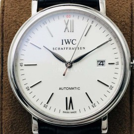 Iwc Iws Factory Leather Strap Sapphire Glass Watch
