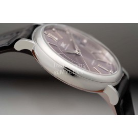 Iwc Swarovski Leather Strap Watch For Women Black