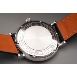 Iwc Swarovski Leather Strap Watch For Women Black