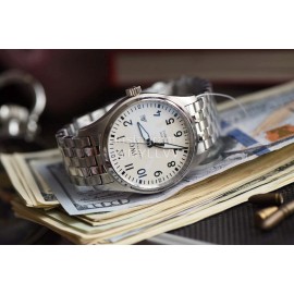 Iwc Steel Strap Calendar Luminous Watch White