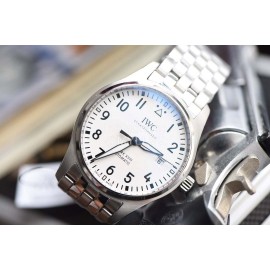 Iwc Steel Strap Calendar Luminous Watch White