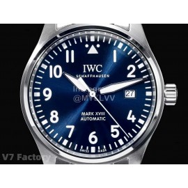 Iwc Steel Strap Calendar Luminous Watch Navy