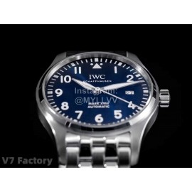 Iwc Steel Strap Calendar Luminous Watch Navy