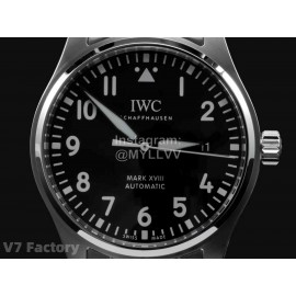Iwc Steel Strap Calendar Luminous Watch Black