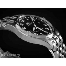 Iwc Steel Strap Calendar Luminous Watch Black