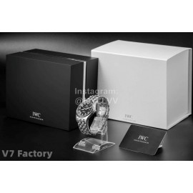 Iwc Steel Strap Calendar Luminous Watch Black