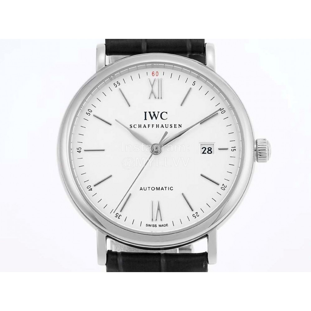 Iwc Leather Strap Business Watch 