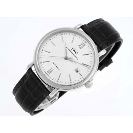Iwc Leather Strap Business Watch 