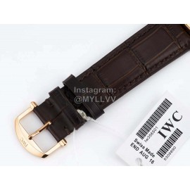 Iwc Fashion Leather Strap Business Watch 