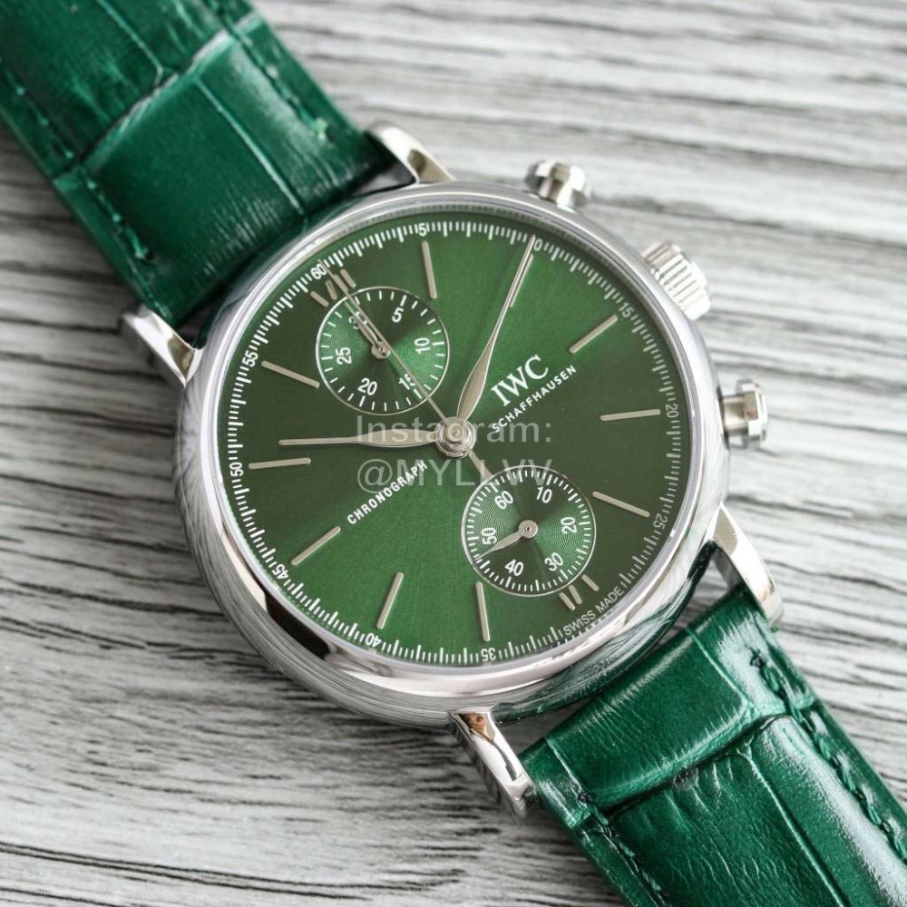 Iwc Sapphire Glass Multifunctional Mechanical Watch Green