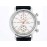 Iwc Fine Steel Case Leather Strap White Dial Watch