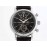 Iwc Fine Steel Case Leather Strap Watch Black
