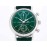 Iwc Fine Steel Case Leather Strap Watch Green