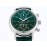 Iwc Fine Steel Case Leather Strap Watch Green