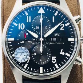 Iwc Zf Factory Soft Strap Multifunctional Watch Black