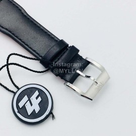 Iwc Zf Factory Soft Strap Multifunctional Watch Black