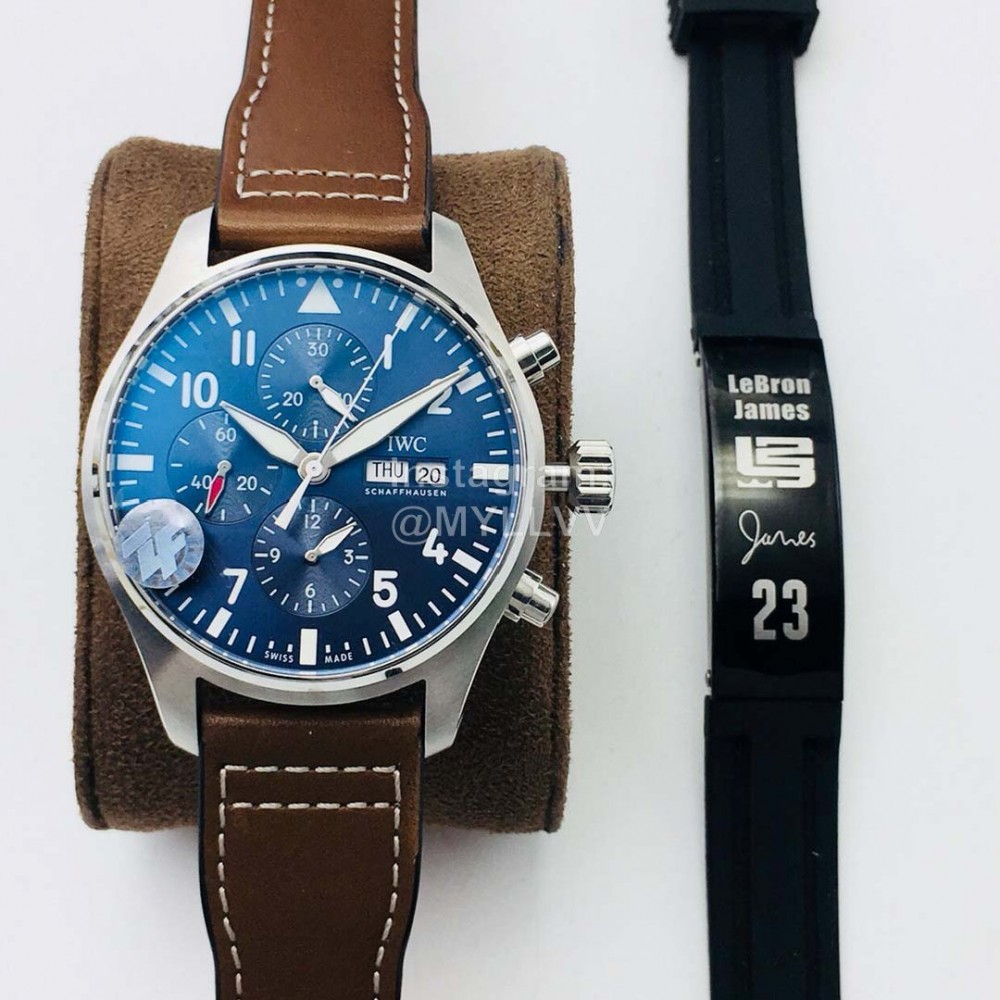 Iwc Zf Factory Soft Strap Multifunctional Watch Brown