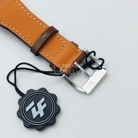 Iwc Zf Factory Soft Strap Multifunctional Watch Brown