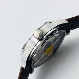 Iwc Zf Factory Sapphire Glass Brown Leather Strap Watch