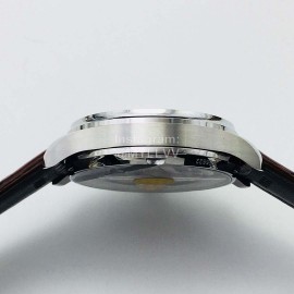 Iwc Zf Factory Sapphire Glass Brown Leather Strap Watch