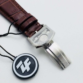 Iwc Zf Factory Sapphire Glass Brown Leather Strap Watch