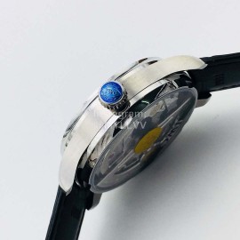 Iwc Zf Factory Sapphire Glass Leather Strap Navy Dial Watch