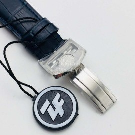 Iwc Zf Factory Sapphire Glass Leather Strap White Dial Watch