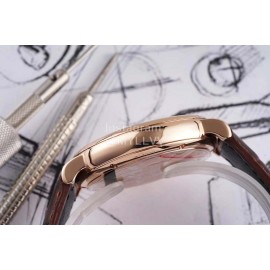 Iwc 316l Fine Steel Case Leather Strap Watch