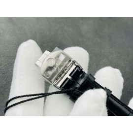 Iwc Zf Factory Classic Leather Strap White Dial Watch