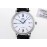 Iwc Leather Strap 316l Fine Steel Case White Dial Watch
