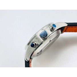 Iwc Zf Factory Leather Strap Black Dial Watch