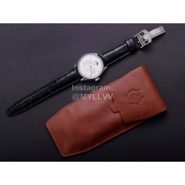 Iwc V9 Factory Leather Strap Multifunctional Watch
