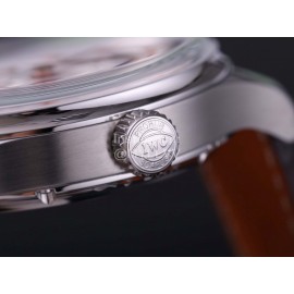 Iwc V9 Factory Multifunctional Leather Strap Watch