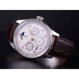 Iwc V9 Factory Multifunctional Leather Strap Watch