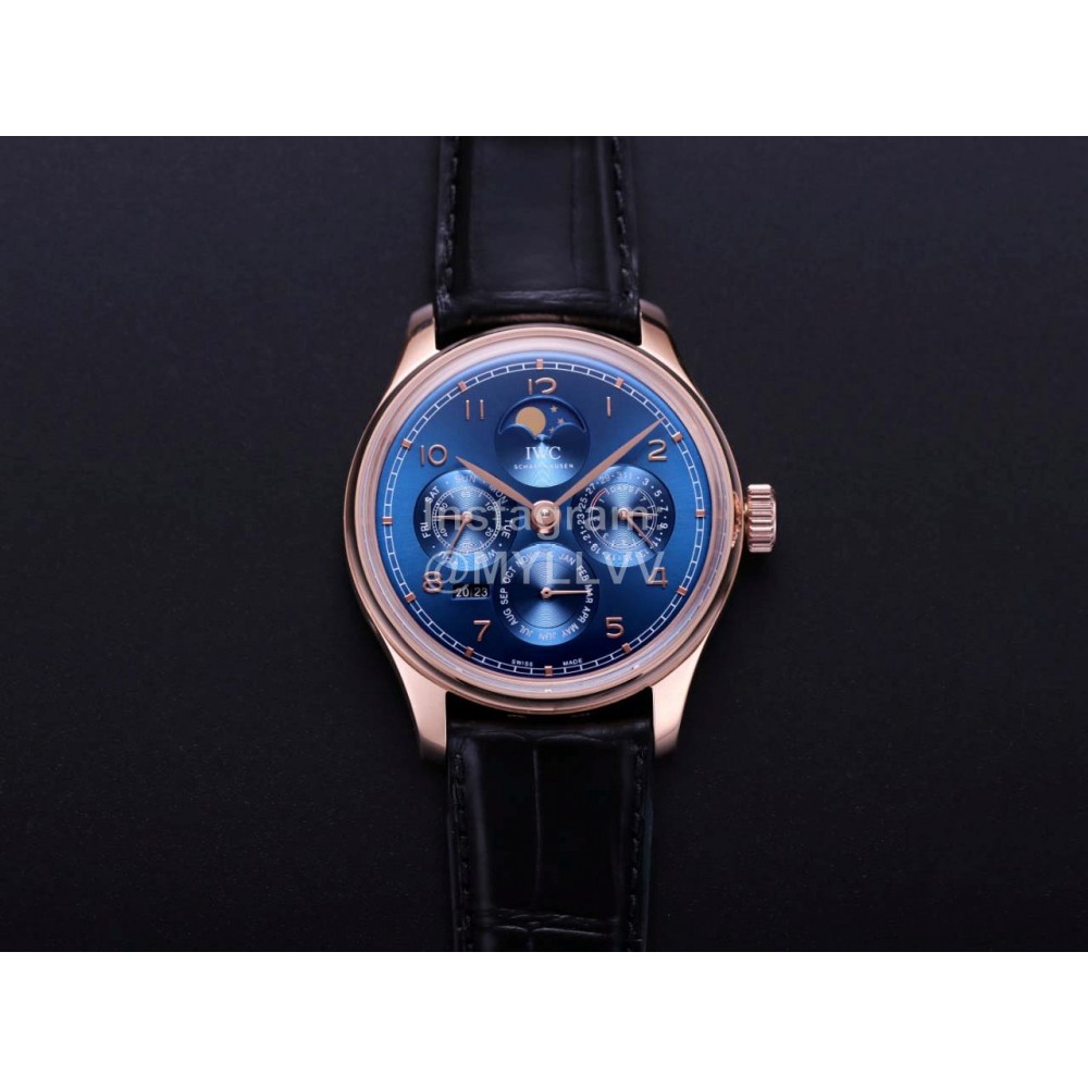 Iwc V9 Factory Multifunctional New Leather Strap Watch